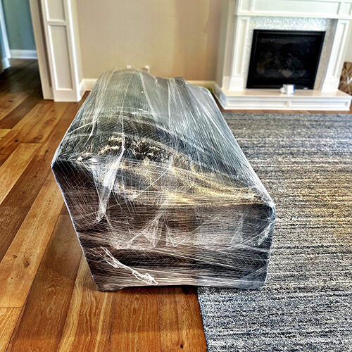 Interior Designer Moving Services in Tampa Sofa Wrapped For Interior Designer Who Availed Moving Services in Tampa FL