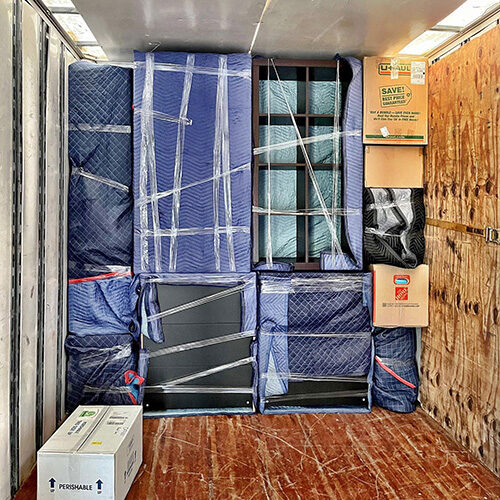 Local Moving Company Tampa Bay FL Furniture Stacked Properly Inside Truck of Tampa Local Moving Company