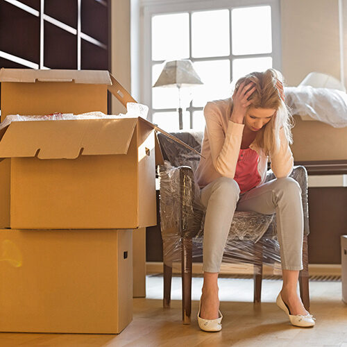 Moving Company Orlando FL Stressed Out Orlando Lady DIY-ing Move Considering Hiring Professional Moving Company