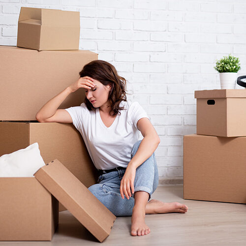 Moving Company Servicing Jacksonville FL Lady Stressed Out on Relocation Thinking of Hiring Moving Company