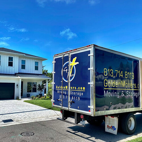 Contact Info on the Truck of Moving Company Bound For Ellenton Florida