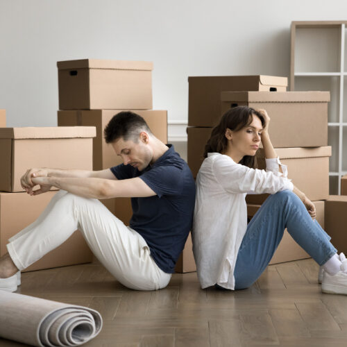 Couple Moving to Riverview FL Discussing Whether To Hire Moving Company Or Not
