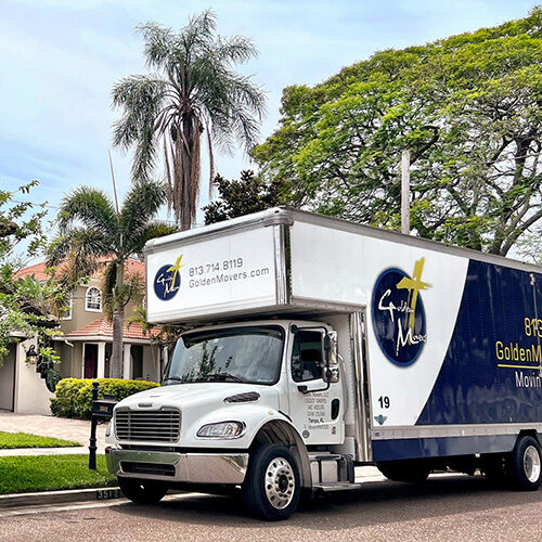Residential Local Moving Company Tampa FL Medium-sized Truck of Tampa-based Residential Moving Company
