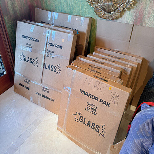 Residential Moving Company Tampa Florida Boxes To Be Used by Moving Company for the Residential Relocation of a Tampa Couple